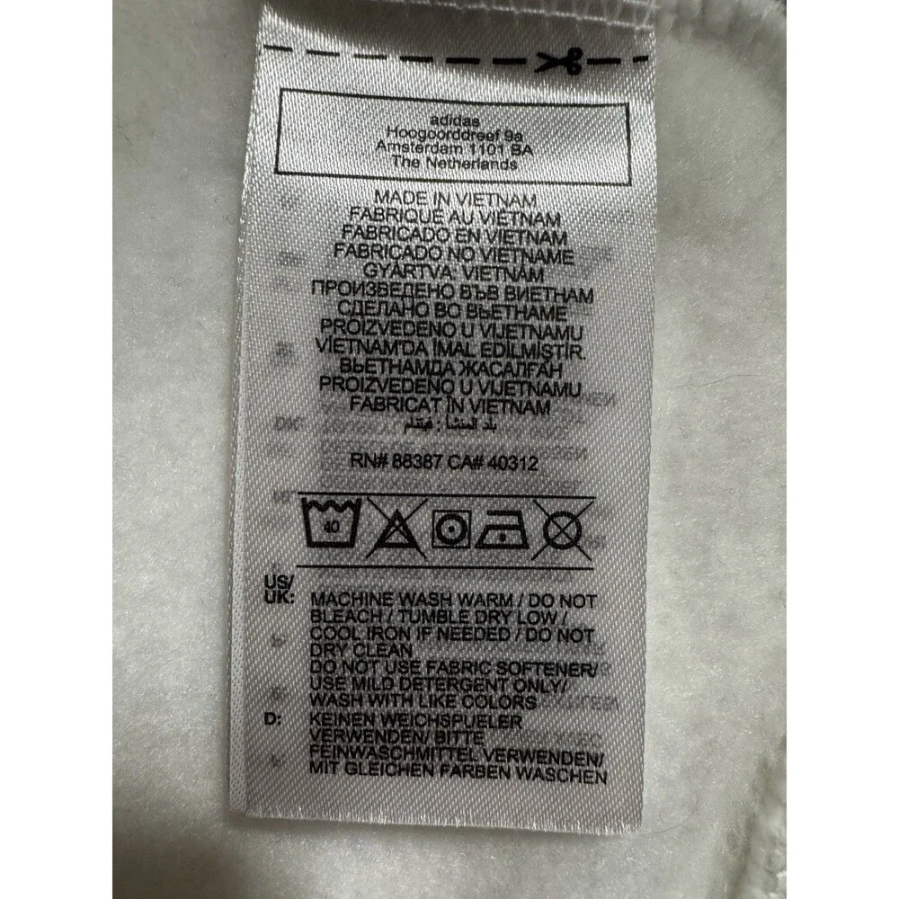 Adidas Men's Size XXL White Essential Hoody Sweatshirt Trefoil NEW